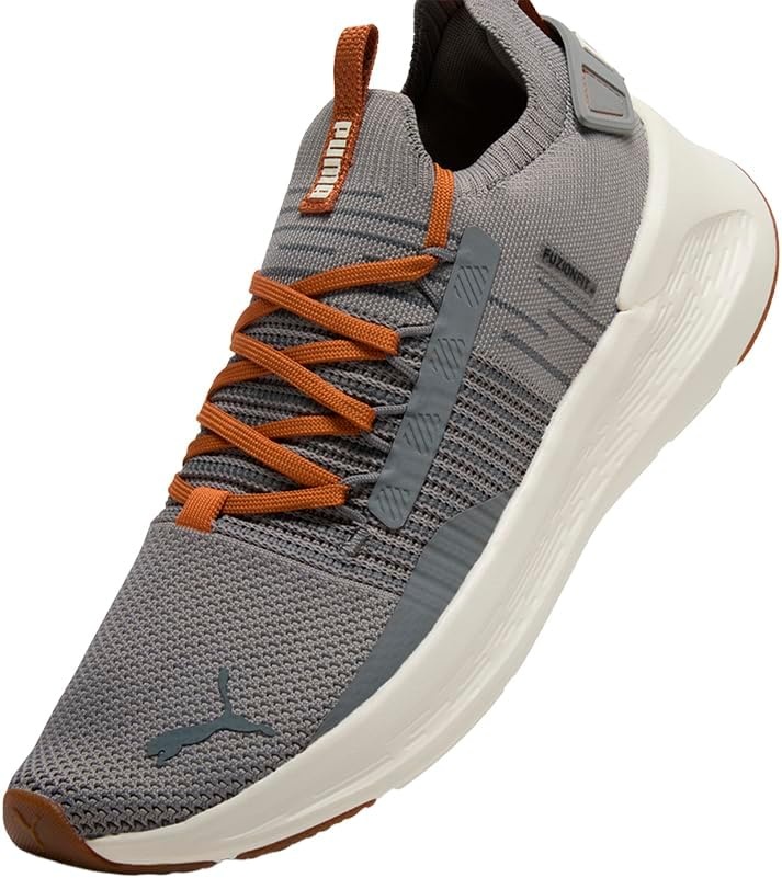 image:imagePuma Mens Softride Symmetry Fuzion Running ShoesCool Dark GrayWarm WhiteBrandy