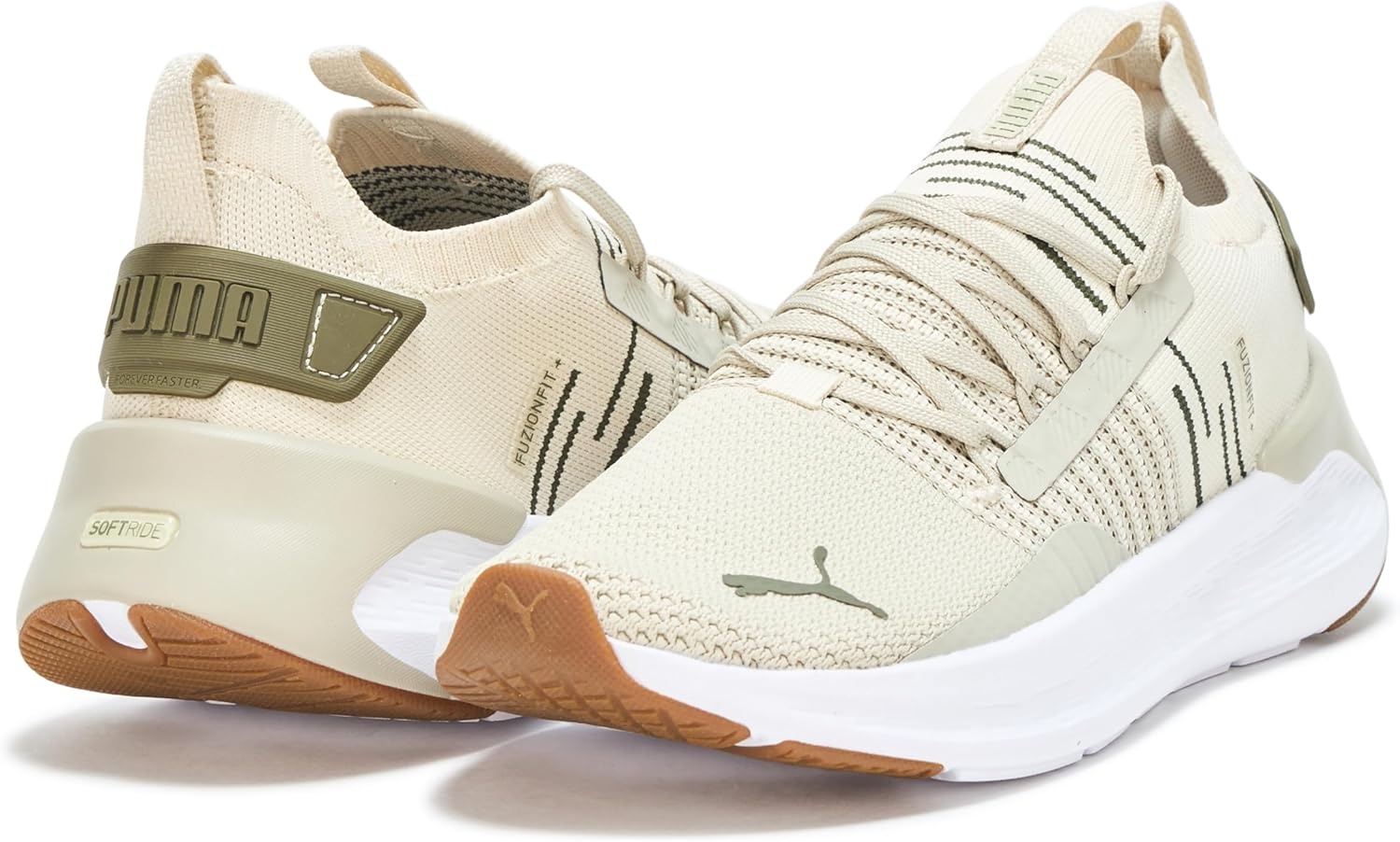 image:imagePuma Mens Softride Symmetry Fuzion Running ShoesDesert Dustalpine Snowpuma Olive
