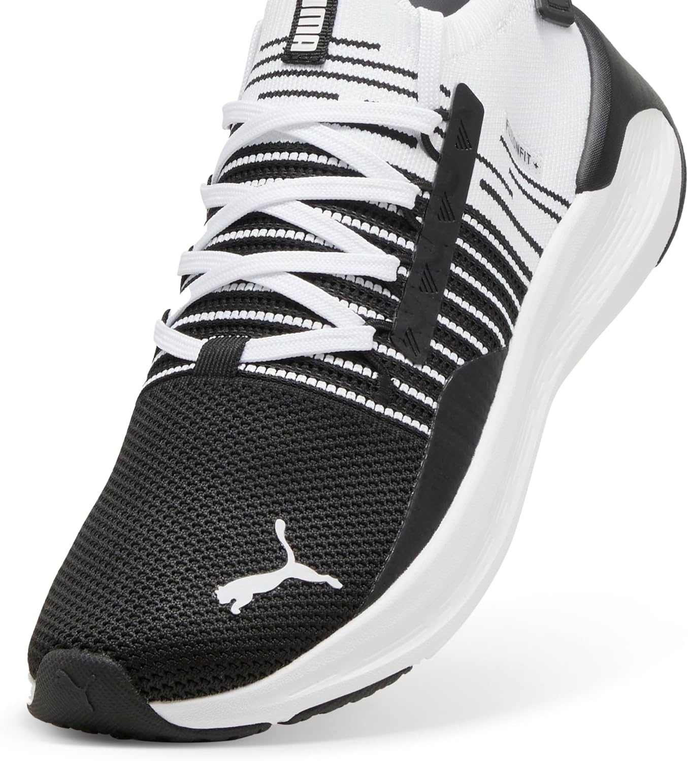 image:imagePuma Mens Softride Symmetry Fuzion Running ShoesPuma Black Cool Dark Gray Puma White