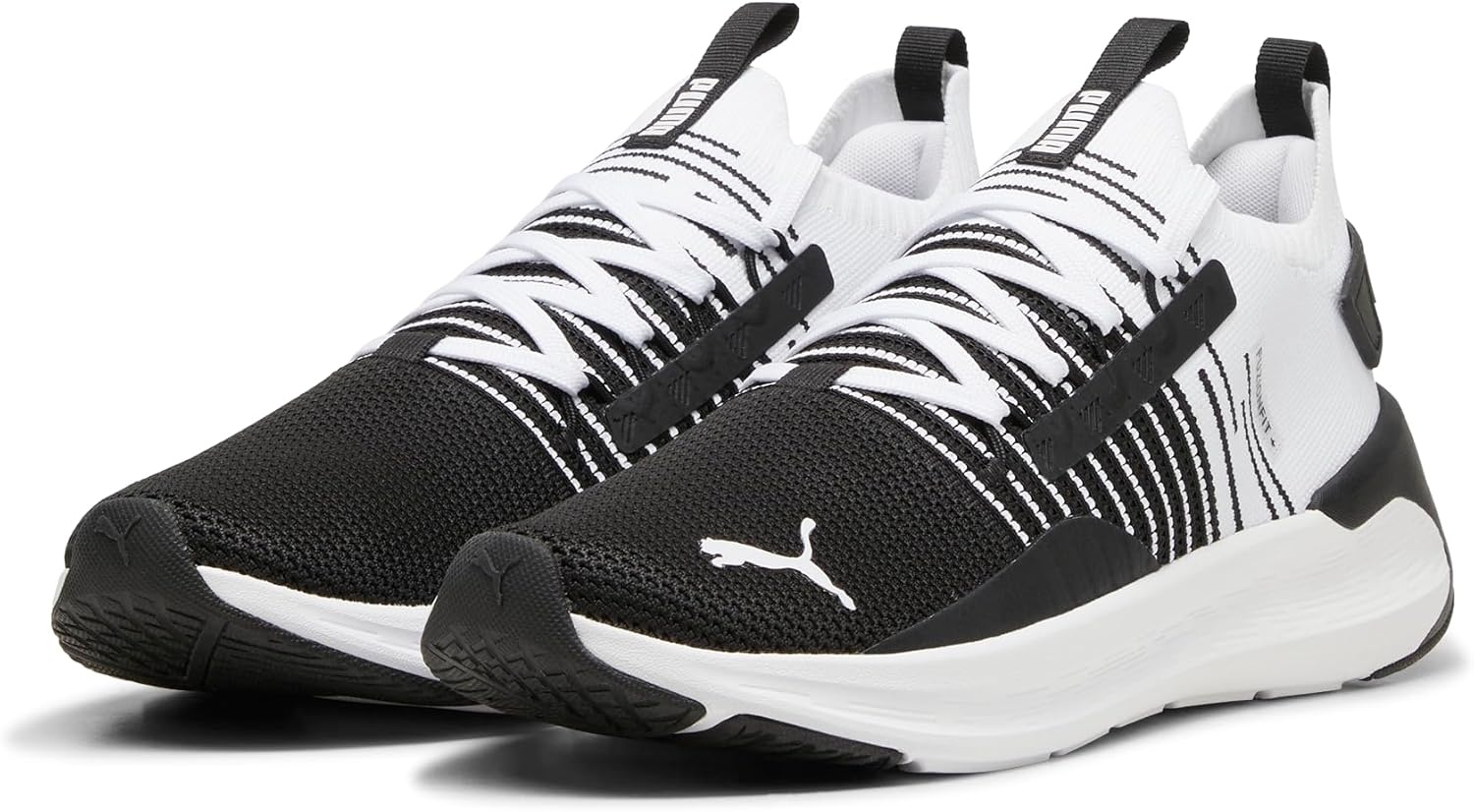image:imagePuma Mens Softride Symmetry Fuzion Running ShoesPuma Black Cool Dark Gray Puma White