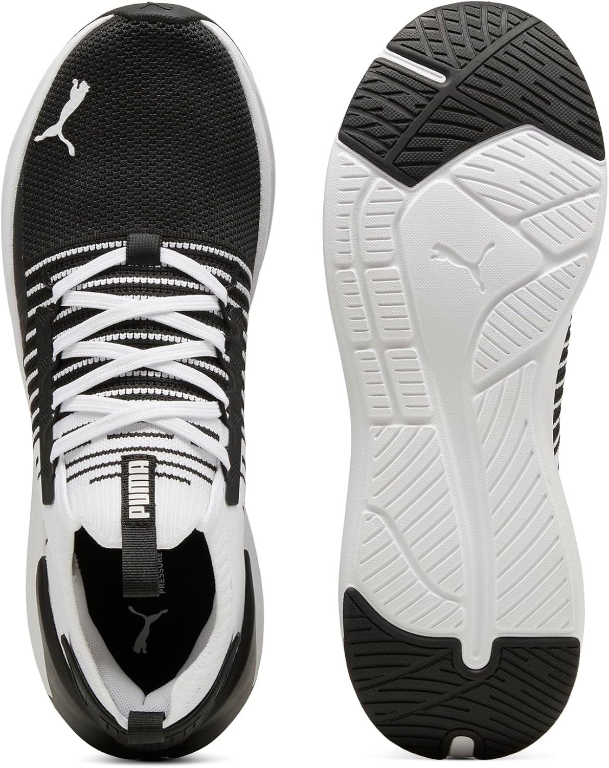 image:imagePuma Mens Softride Symmetry Fuzion Running ShoesPuma Black Cool Dark Gray Puma White