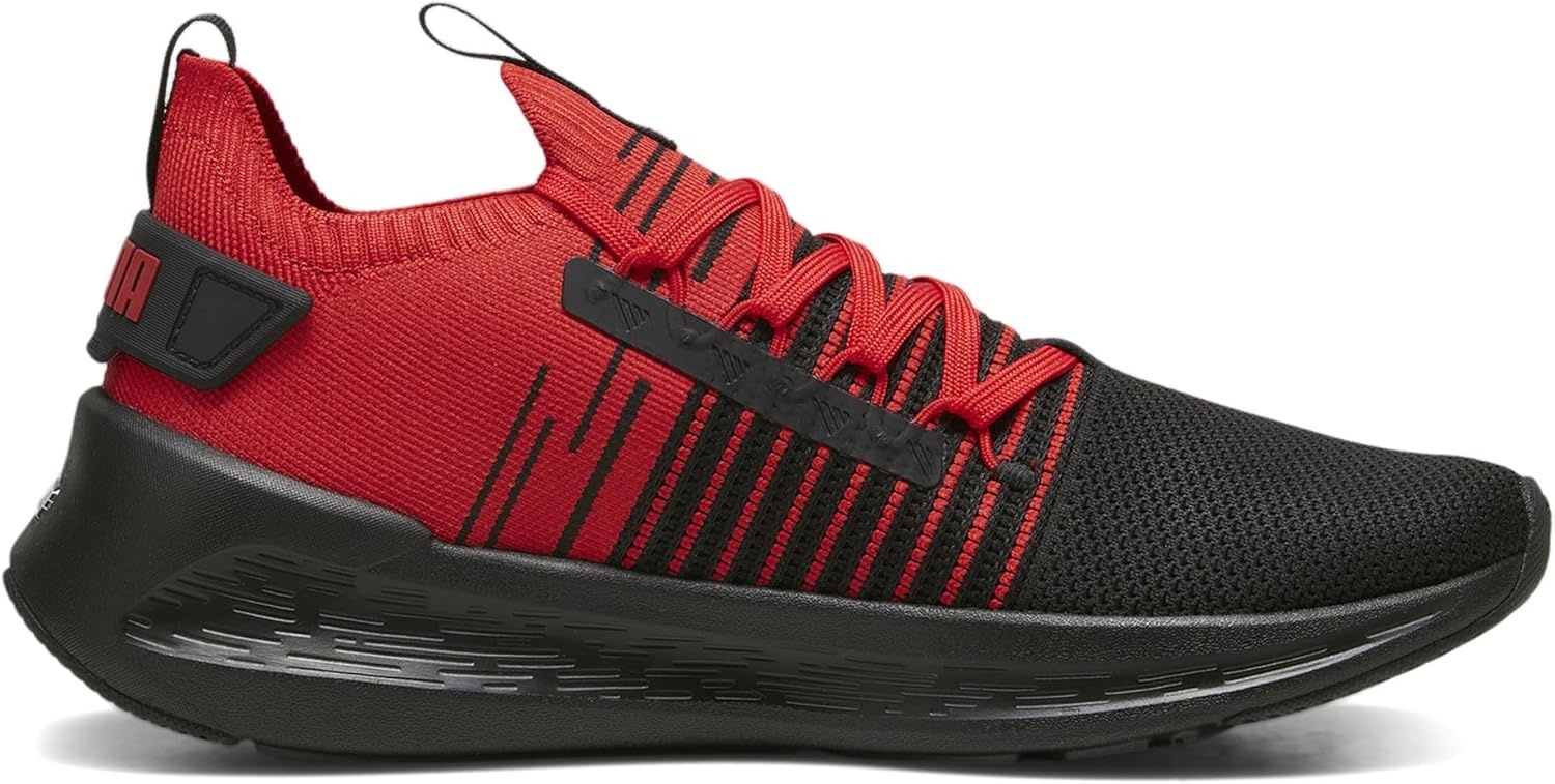 image:imagePuma Mens Softride Symmetry Fuzion Running ShoesPuma Blackfor All Time RedPuma White