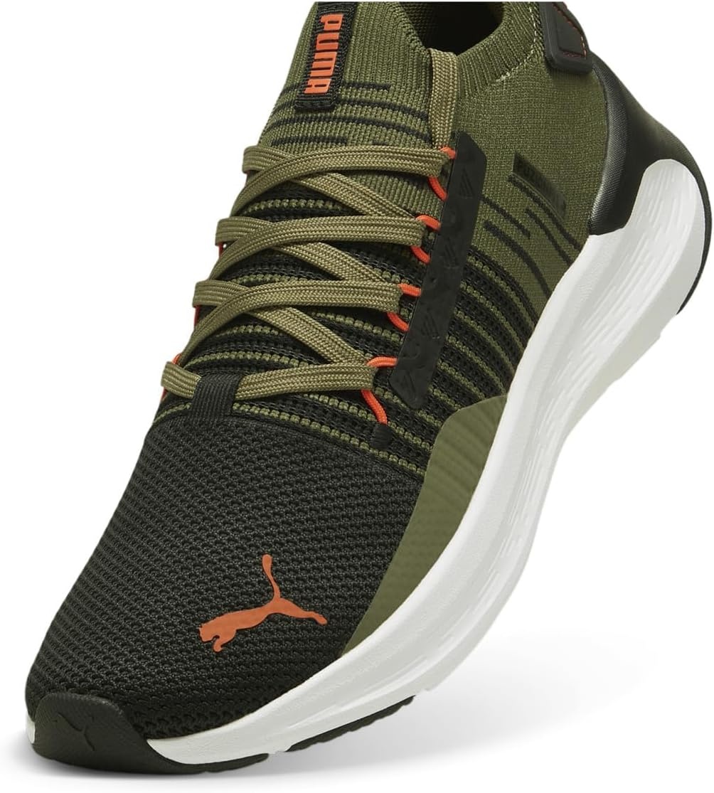 image:imagePuma Mens Softride Symmetry Fuzion Running ShoesPuma OlivePuma BlackFlame Flicker
