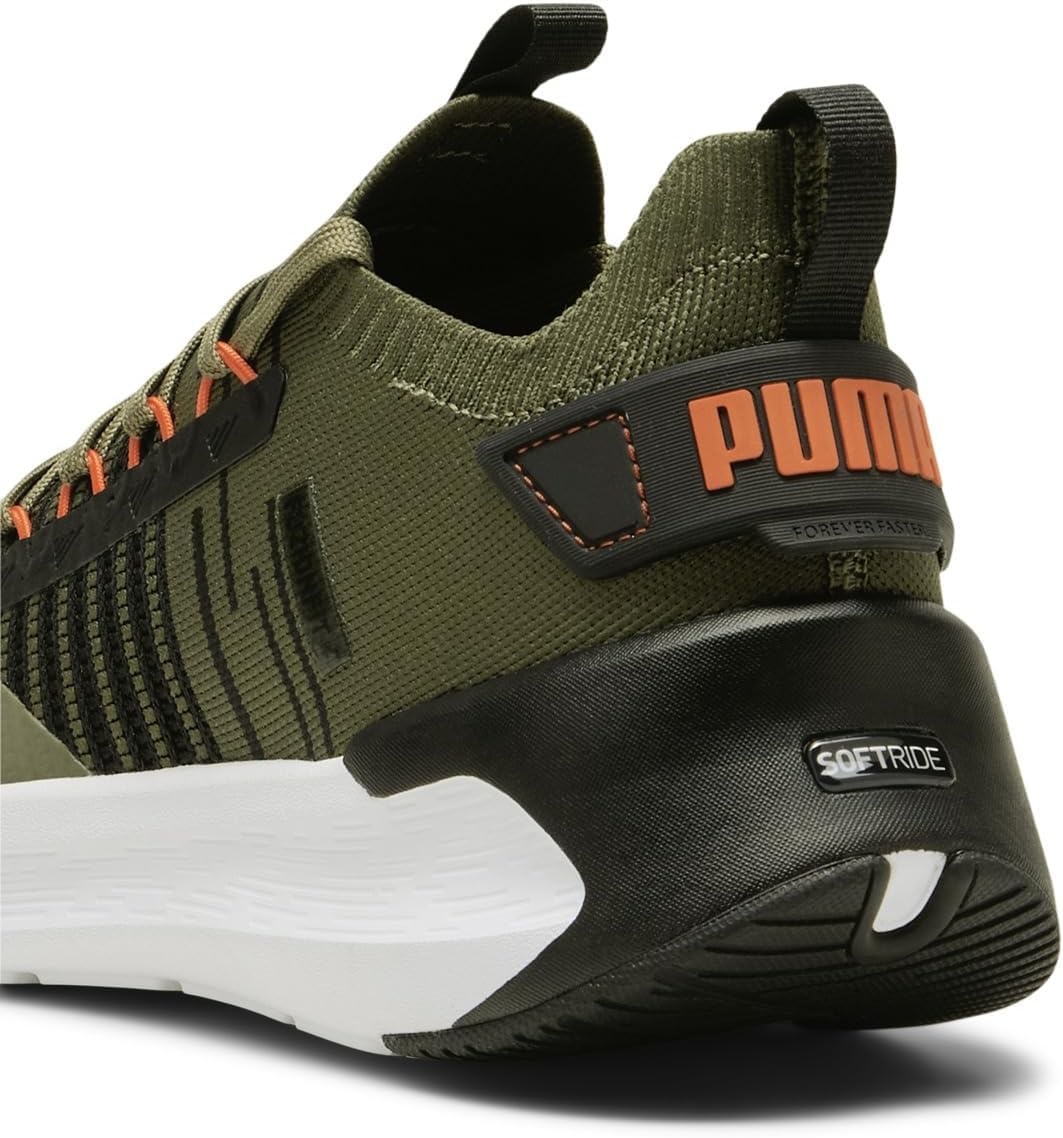 image:imagePuma Mens Softride Symmetry Fuzion Running ShoesPuma OlivePuma BlackFlame Flicker