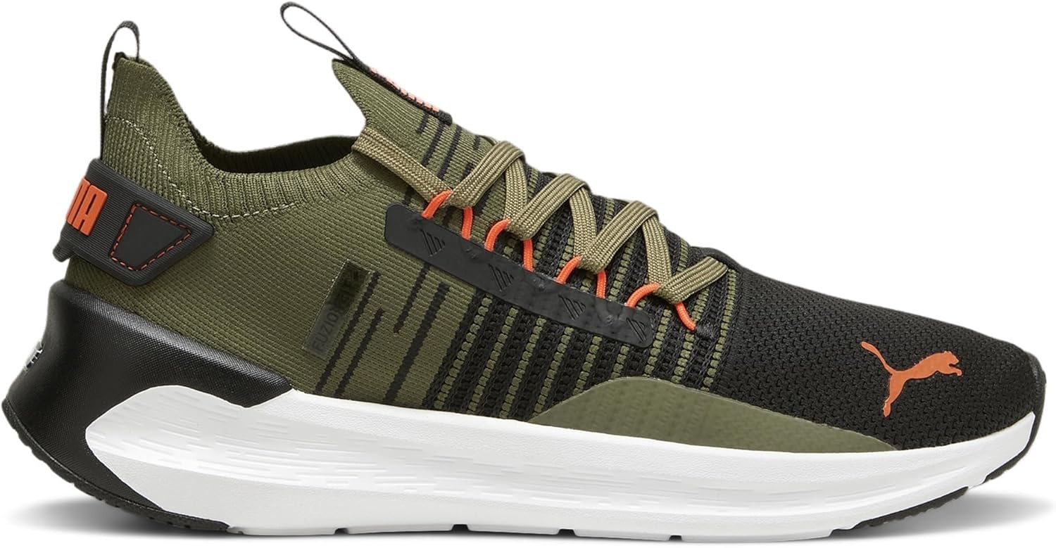 image:imagePuma Mens Softride Symmetry Fuzion Running ShoesPuma OlivePuma BlackFlame Flicker