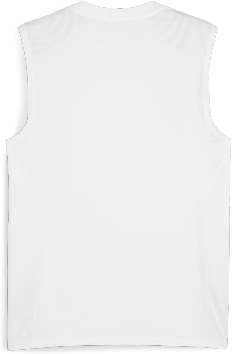 image:imagePuma Mens Teamgoal Sleeveless JerseyPuma Whitepuma Blackfeather Grey