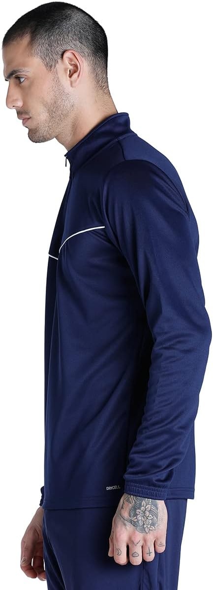image:imagePuma Mens Teamliga 14 Zip TopPeacoatpuma White