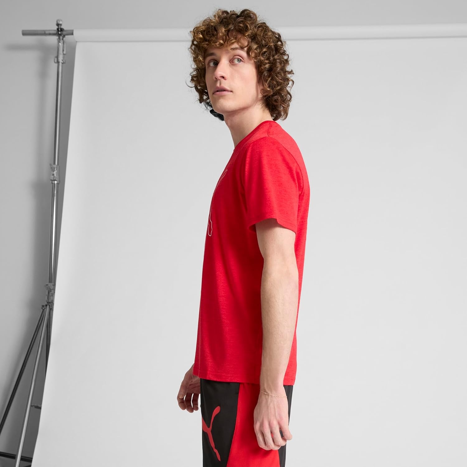 image:imagePuma Mens Train All Day Essentials TShirtFor All Time Red Heather Ss25