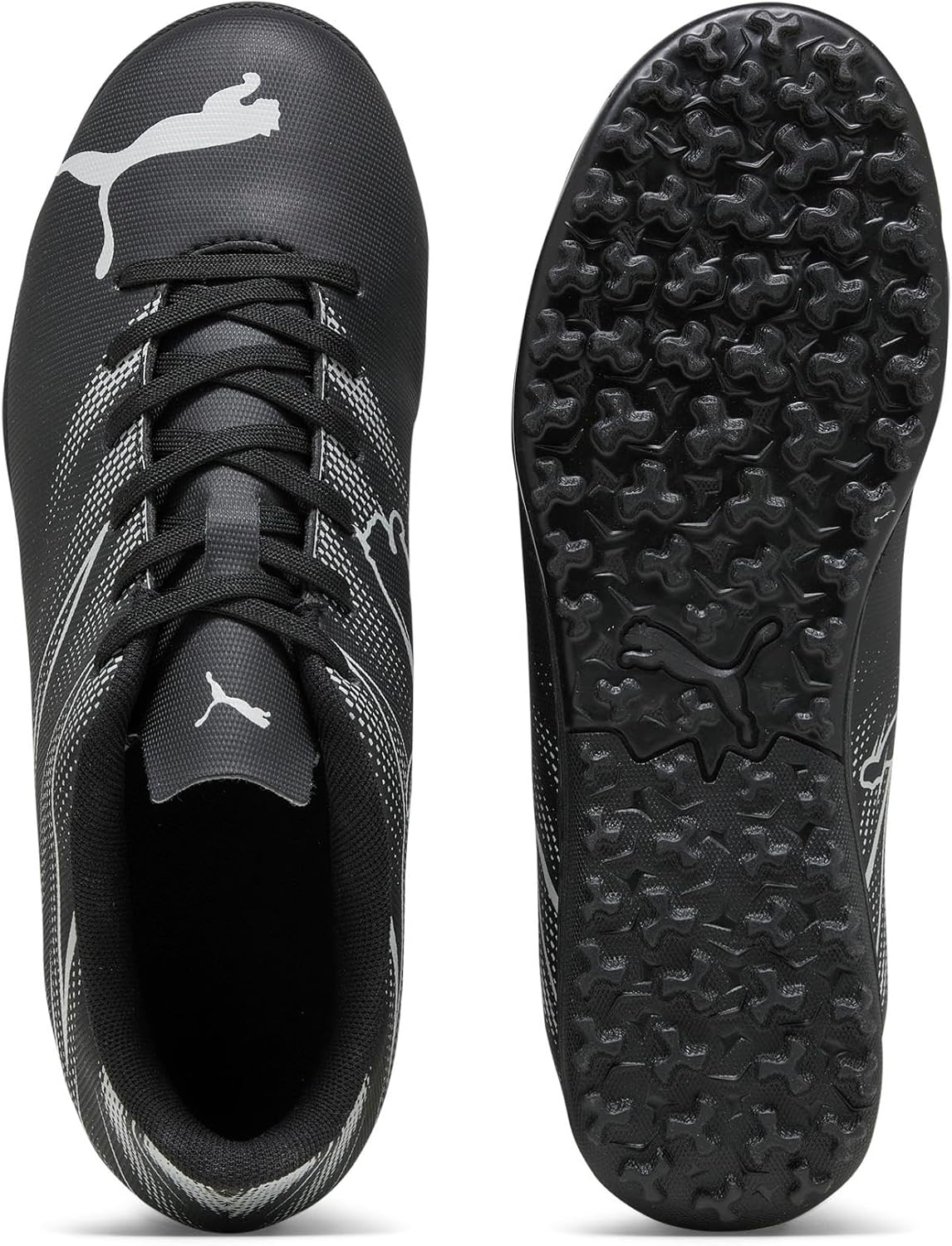 image:imagePuma UnisexChild Attacanto Turf Training Soccer CleatsBlackSilver