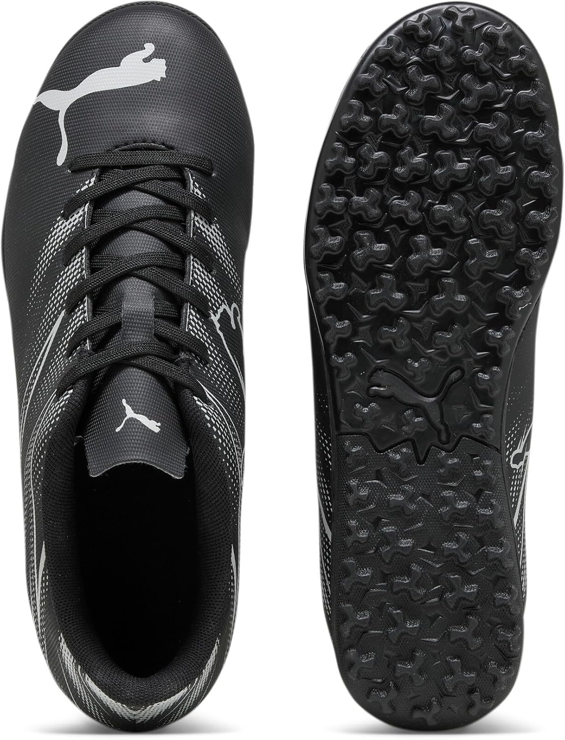 image:imagePuma UnisexChild Attacanto Turf Training Soccer CleatsPuma Blacksilver Mist