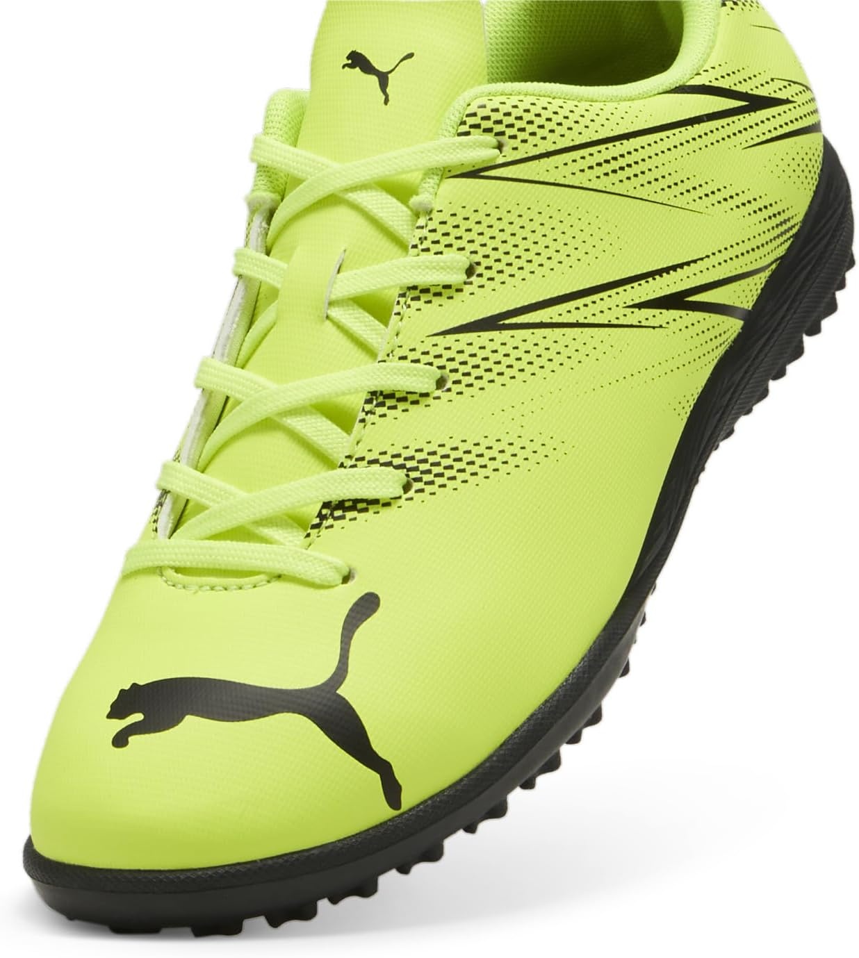 image:imagePuma UnisexChild Attacanto Turf Training Soccer CleatsPuma Electric Lime Puma Black