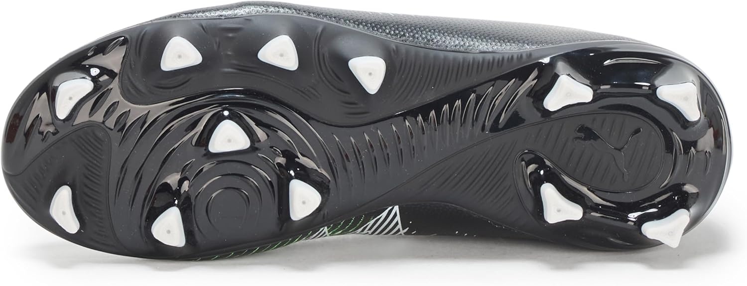 image:imagePuma UnisexChild Future Play Firm Artificial Ground Soccer CleatsPuma Blackcool Light Grayfluo Green