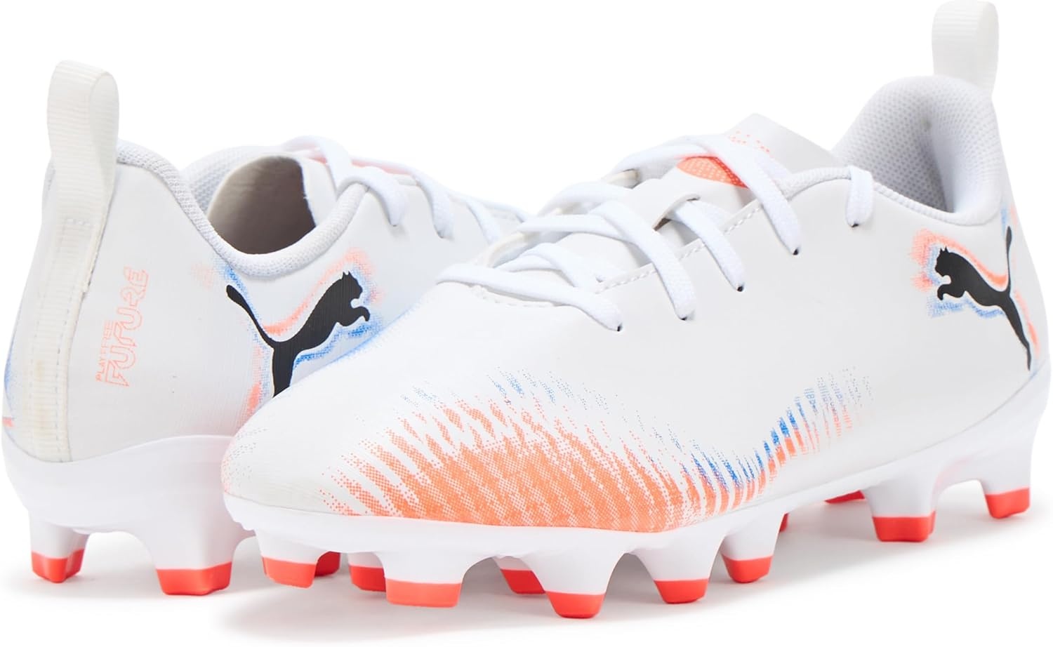 image:imagePuma UnisexChild Future Play Firm Artificial Ground Soccer CleatsWhiteblackglowing Red Ah25
