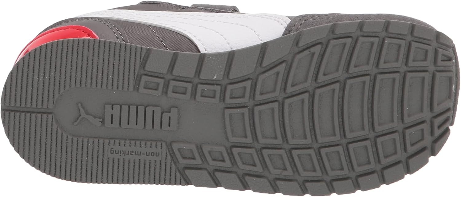 image:imagePuma UnisexChild St Runner Hook and LoopCastlerockpuma Whitepoppy Red