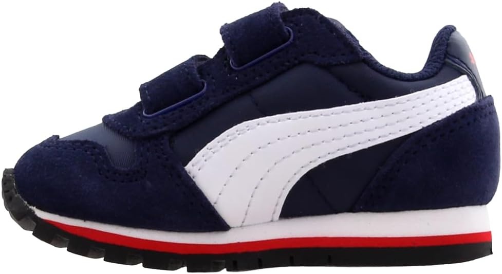 image:imagePuma UnisexChild St Runner Hook and LoopPeacoatwhitehigh Risk Red