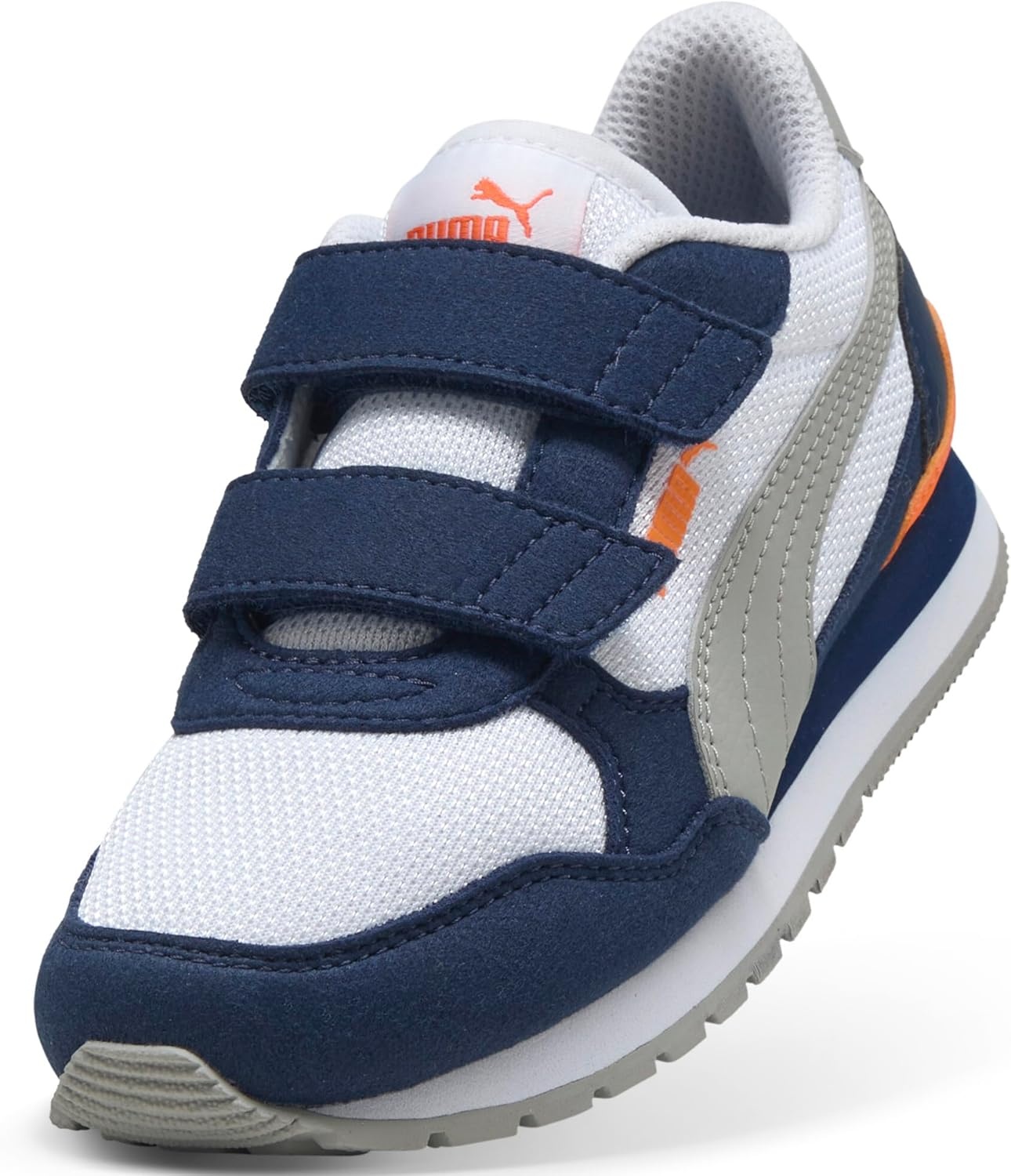 image:imagePuma UnisexChild St Runner Hook and LoopPuma Whitegray Echopersian Blueorange Glo