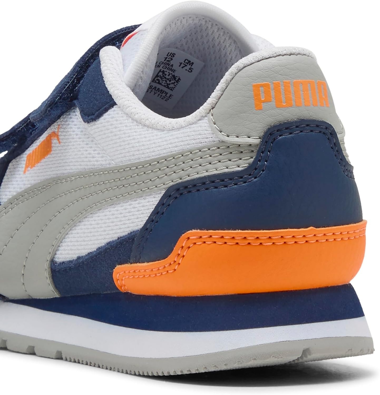 image:imagePuma UnisexChild St Runner Hook and LoopPuma Whitegray Echopersian Blueorange Glo