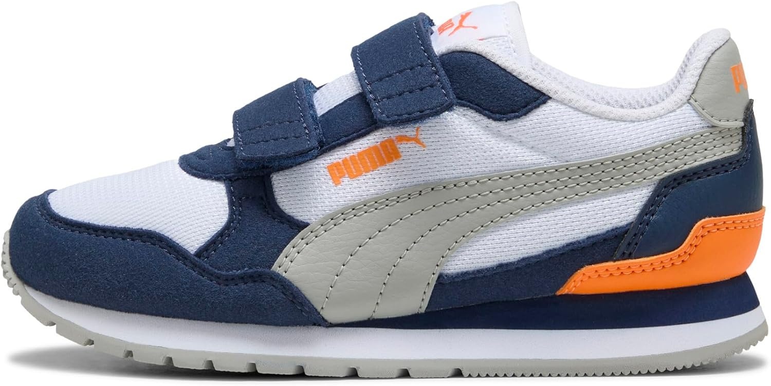 image:imagePuma UnisexChild St Runner Hook and LoopPuma Whitegray Echopersian Blueorange Glo