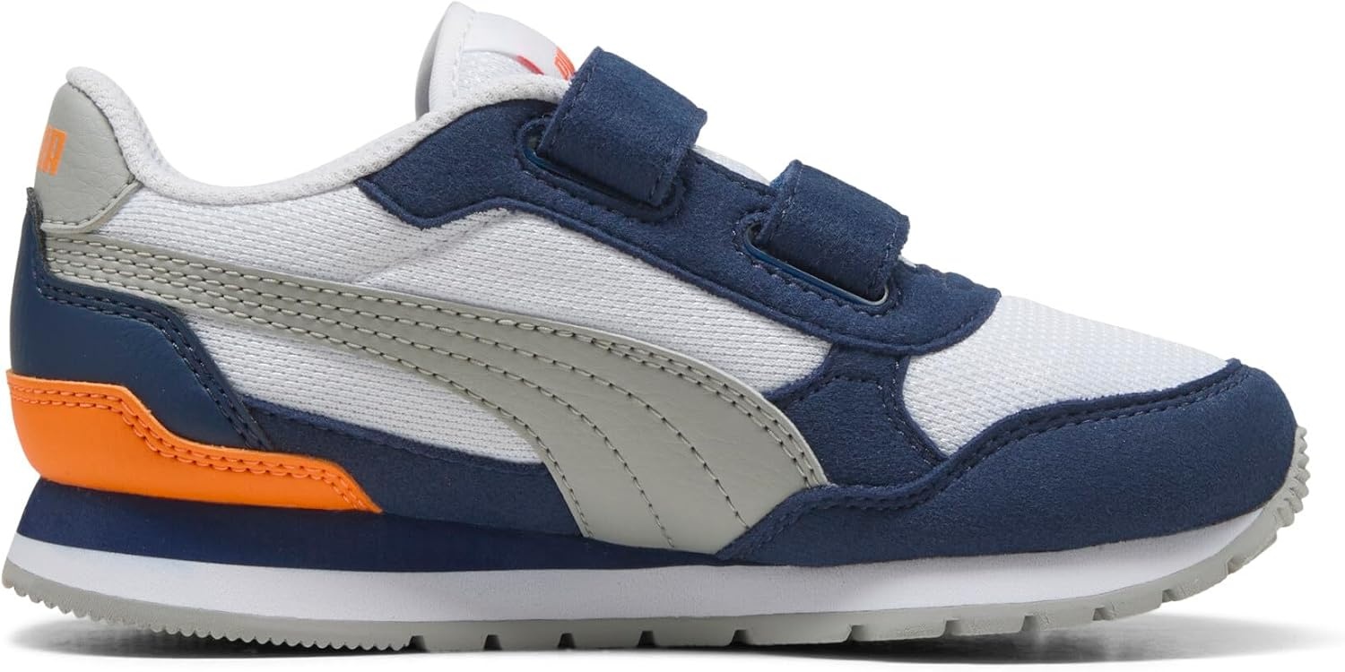 image:imagePuma UnisexChild St Runner Hook and LoopPuma Whitegray Echopersian Blueorange Glo