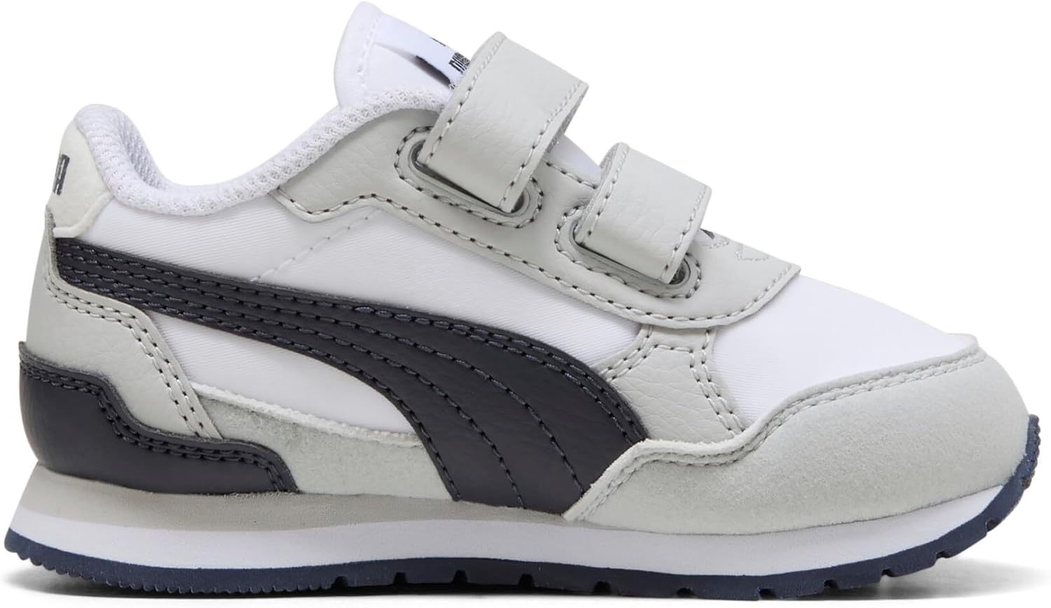 image:imagePuma UnisexChild St Runner Hook and LoopPuma Whitenew Navycool Light Gray