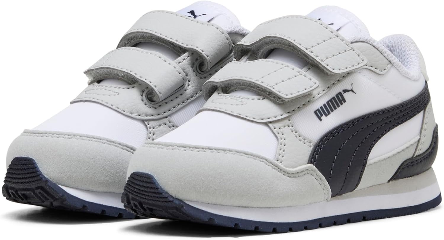 image:imagePuma UnisexChild St Runner Hook and LoopPuma Whitenew Navycool Light Gray