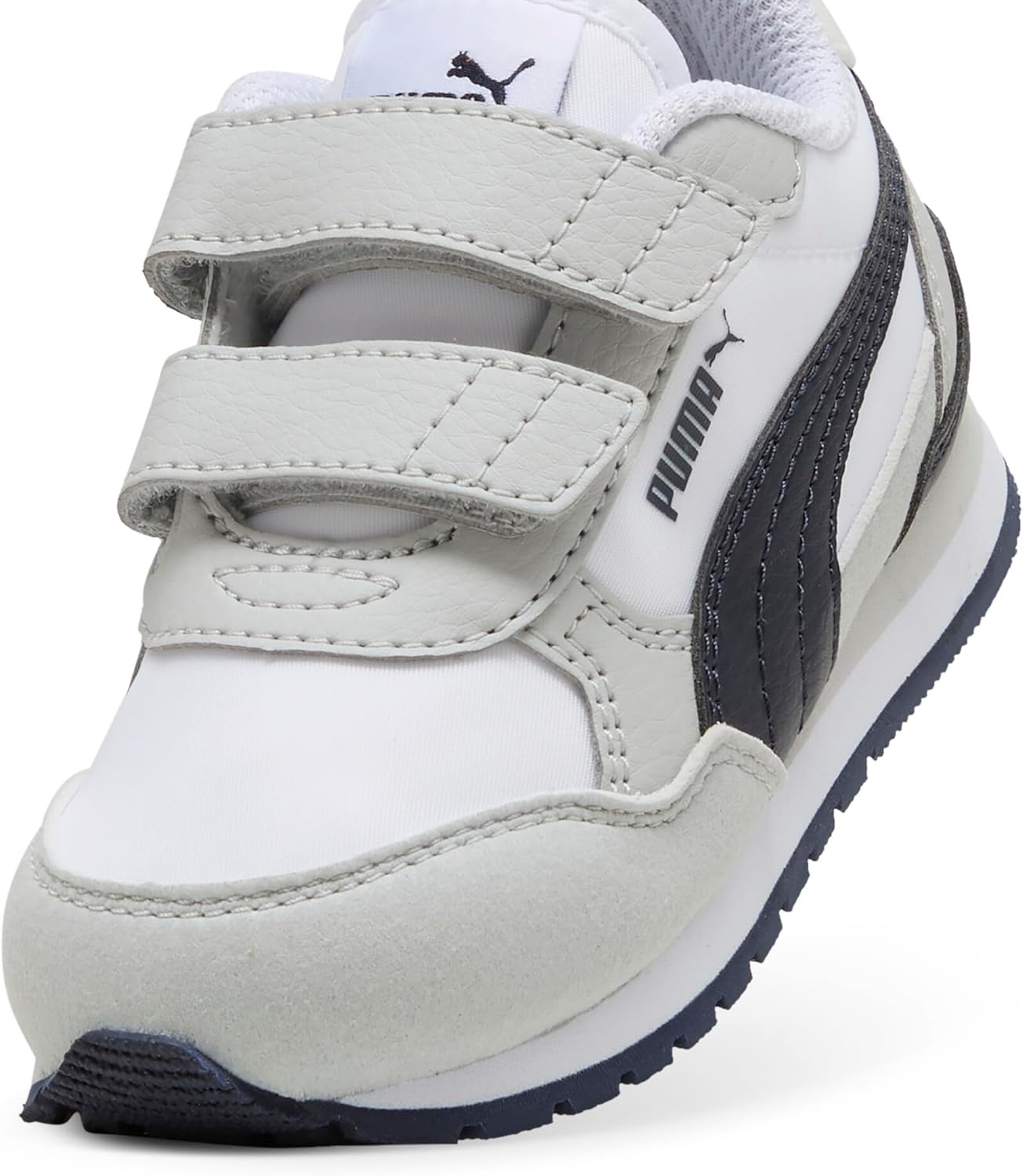 image:imagePuma UnisexChild St Runner Hook and LoopPuma Whitenew Navycool Light Gray