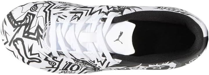 image:imagePuma UnisexChild Tacto Christian Pulisic Firm Artificial Ground Soccer CleatsWhiteBlack