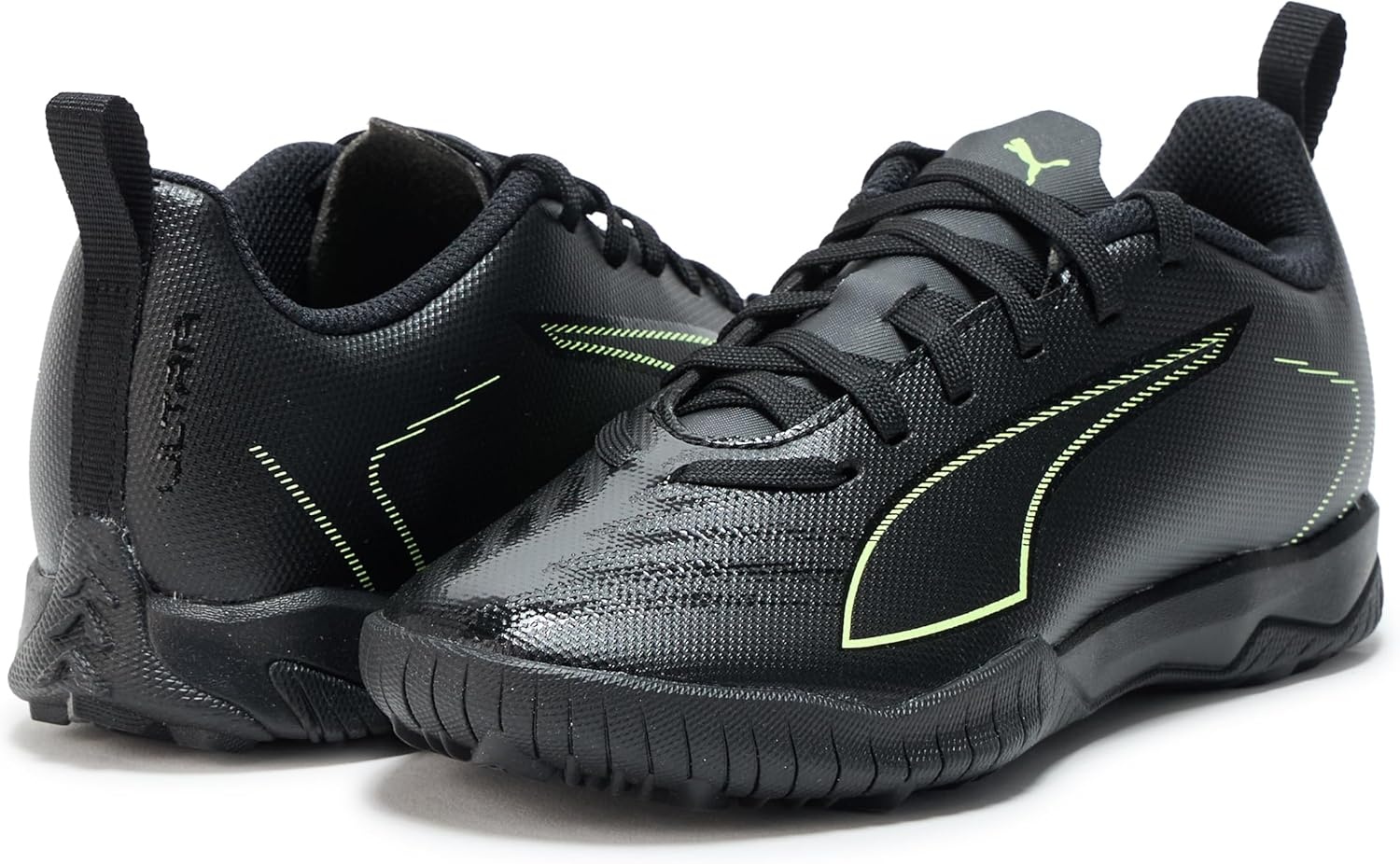 image:imagePuma UnisexChild Ultra Play Turf Training Soccer CleatsBlackfizzy Lightgreen Terrain Ah25