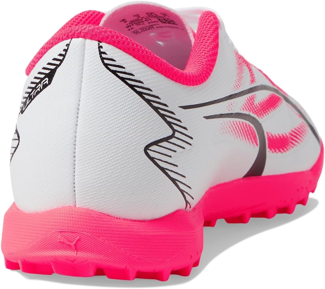 image:imagePuma UnisexChild Ultra Play Turf Training Soccer CleatsPuma Whitepuma Blackfire Orchid