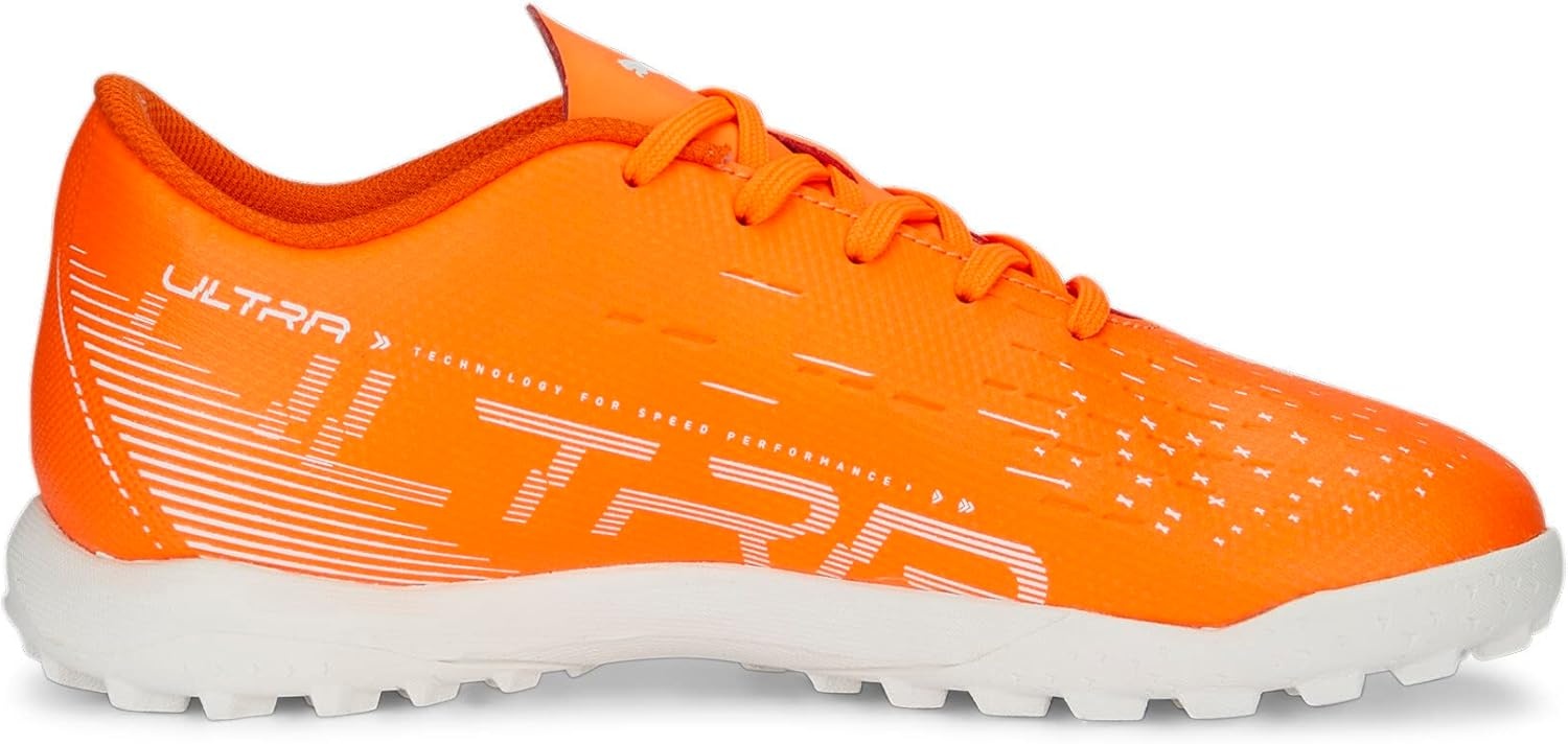 image:imagePuma UnisexChild Ultra Play Turf Training Soccer CleatsUltra Orangewhiteblue Glimmer