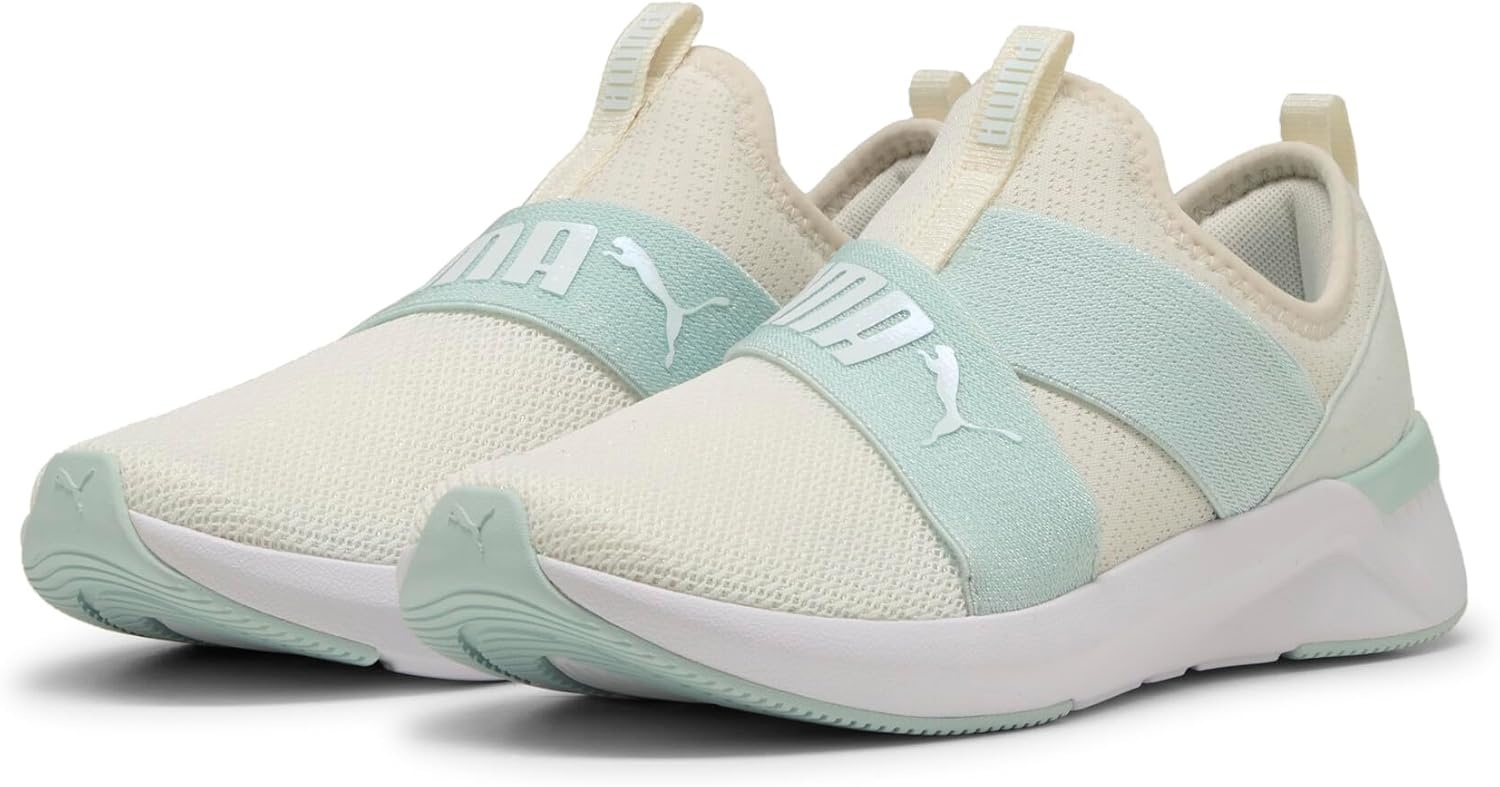 image:imagePuma Womens Softride Harli Slip on Training ShoesWarm Whitepeaceful Blue