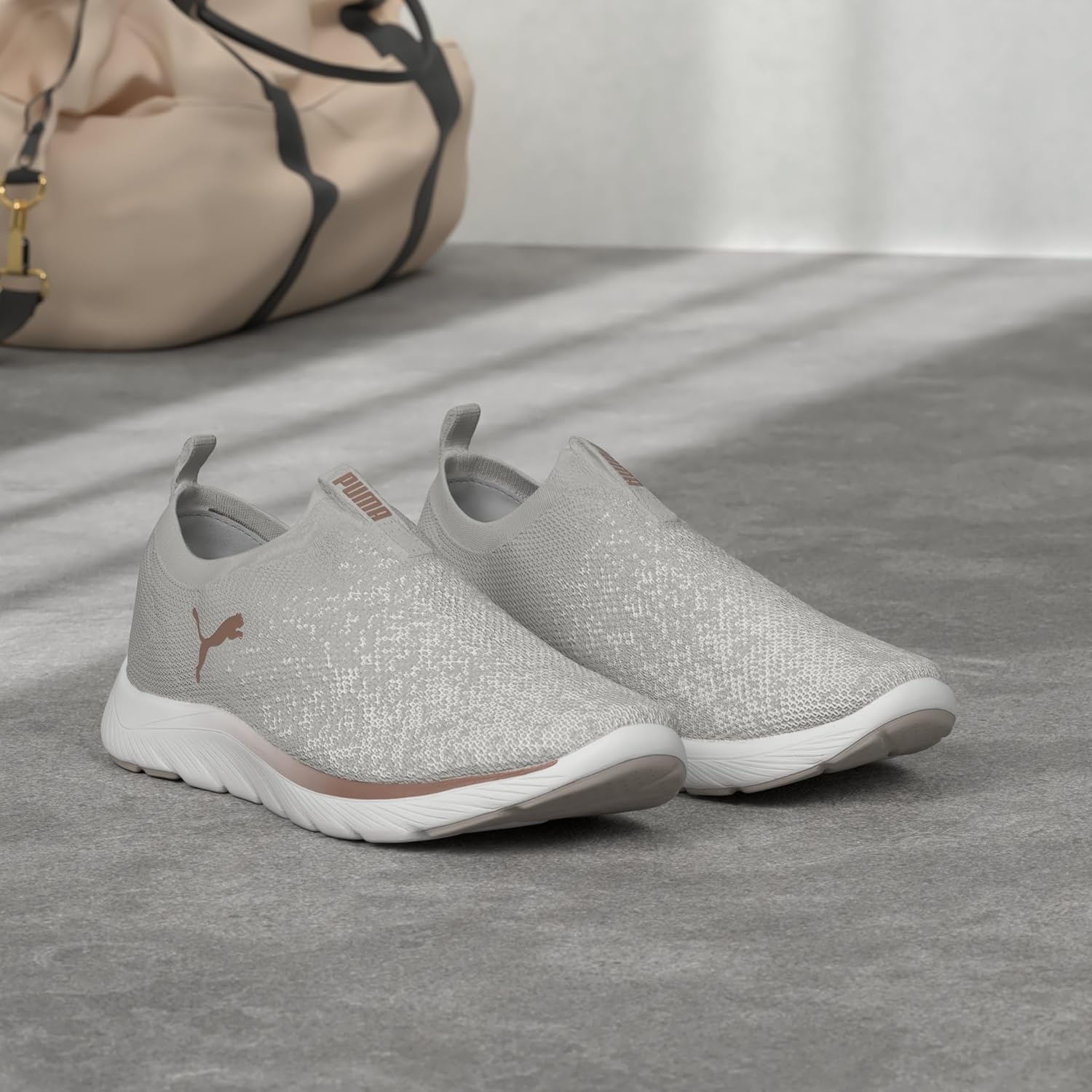 image:imagePuma Womens Softride MayveAsh Gray Puma White Rose Gold