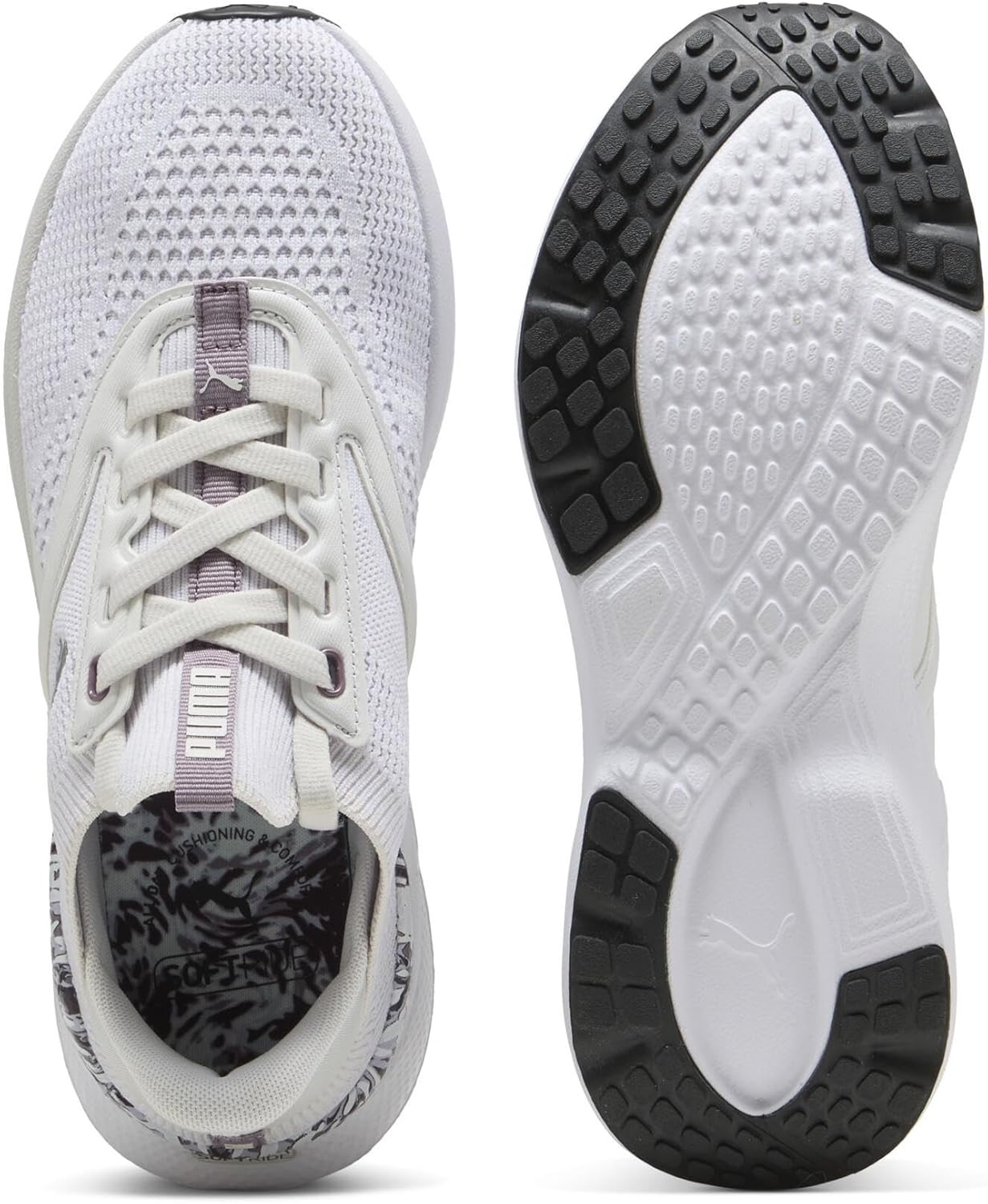 image:imagePuma Womens Softride MayveFeather Gray Puma Black Lilac Crush Plum Jam