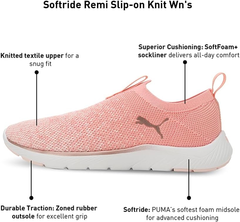 image:imagePuma Womens Softride MayvePeach Smoothiefrosty Pinkwhite