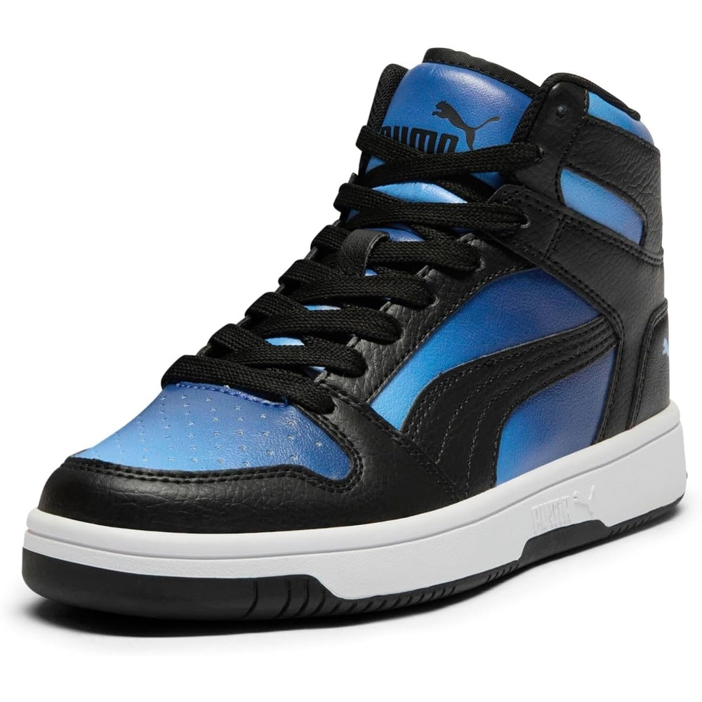 image:imagePUMA Boys Rebound Layup Mid SneakersBlazing Bluepuma Blackteam Light Blue