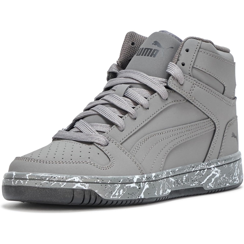 image:imagePUMA Boys Rebound Layup Mid SneakersCool Dark Grayblack Ss25