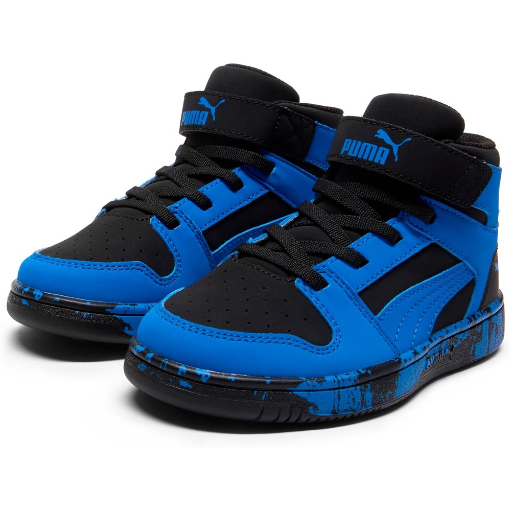 image:imagePUMA Boys Rebound Layup Mid SneakersPuma Blackultra Blue