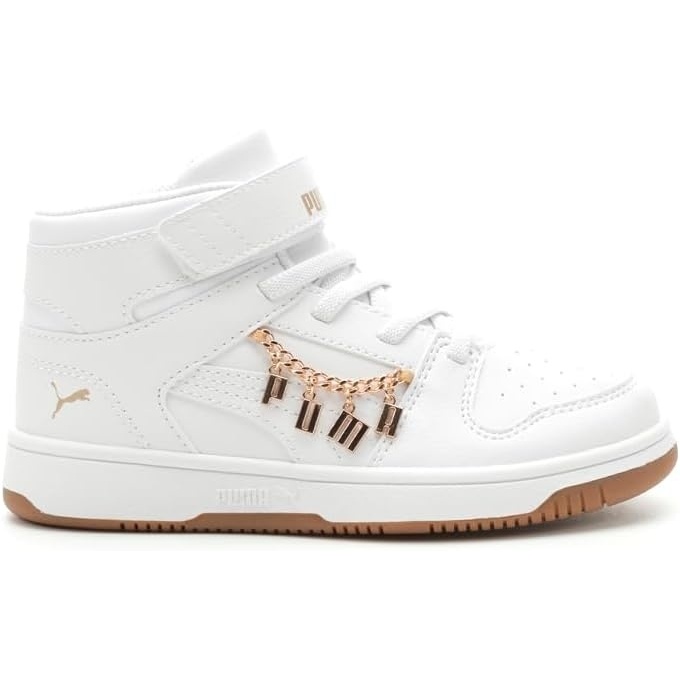 image:imagePUMA Boys Rebound Layup Slip On SneakersPuma Whitepuma Whitepuma Gold