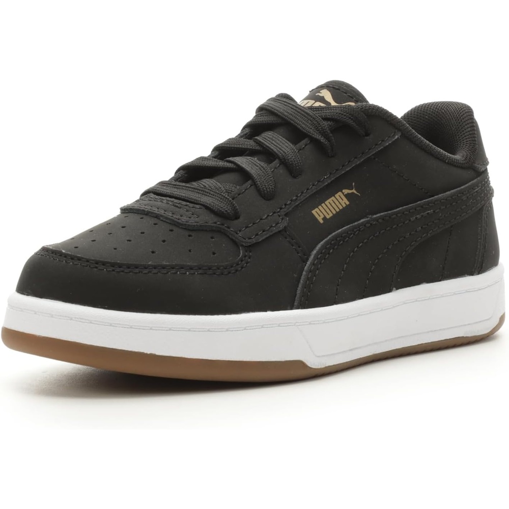 image:imagePUMA Kids Boys Caven 20 Lace Up Sneakers Shoes Casual WhitePuma Blackpuma Blackgold
