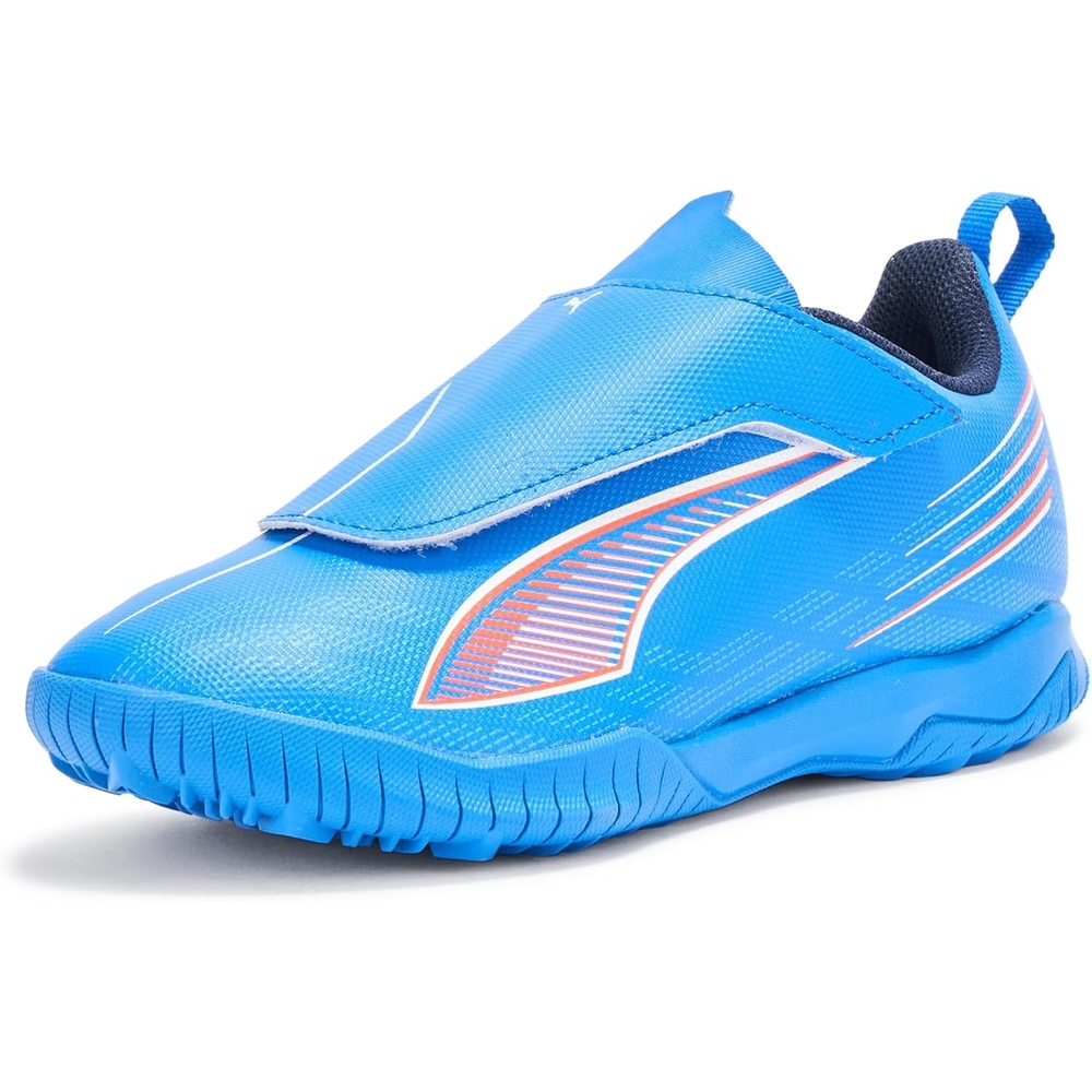 image:imagePUMA Kids Ultra 6 Play Hook and Loop Turf Training Soccer Cleats ToddlerLittle KidBig KidUltra Bluewhiteglowing Red Ah25