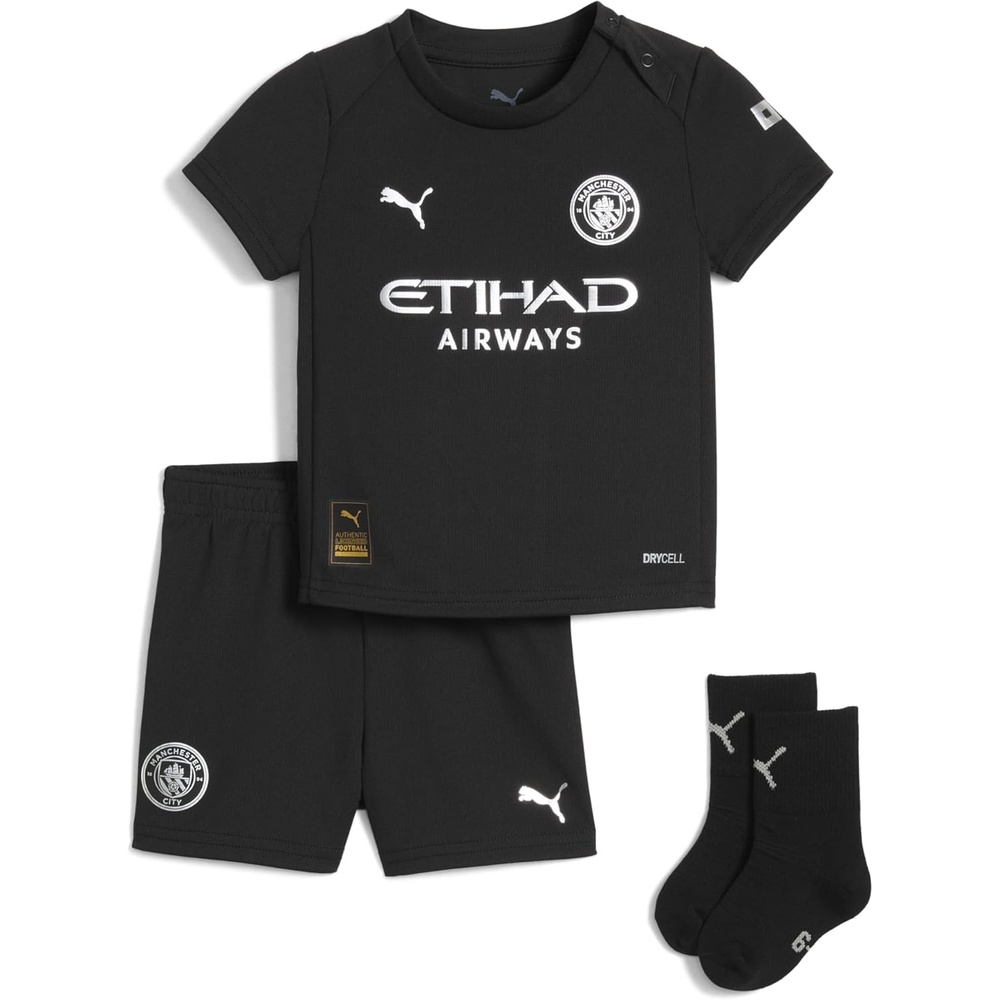 image:imagePUMA Manchester City FC Unisex Baby 202526 Replica Soccer Away Kit  Black