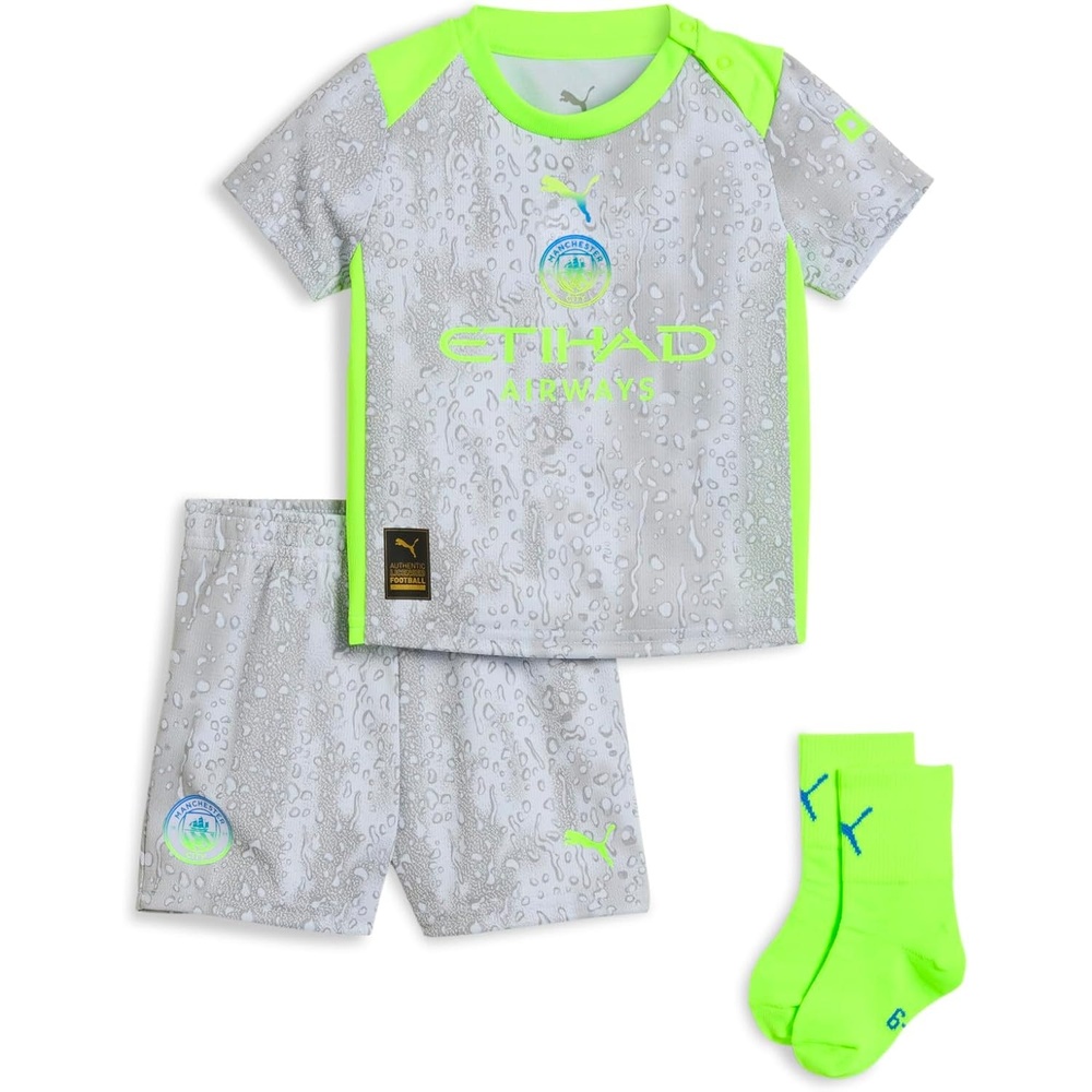 image:imagePUMA Manchester City FC Unisex Baby 202526 Replica Soccer Third Kit  Pro Green