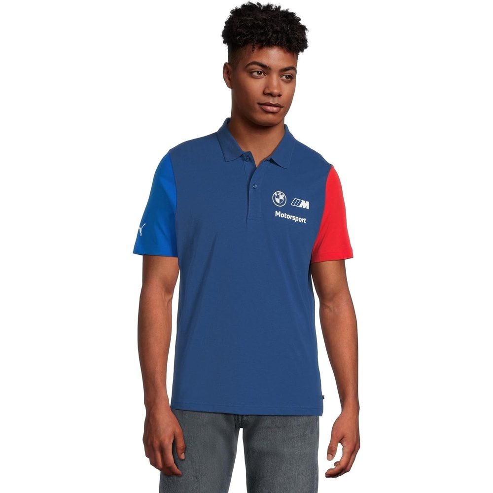 image:imagePUMA Mens BMW M Motorsport Essentials PoloPolo ShirtPro Bluem Color Ah25
