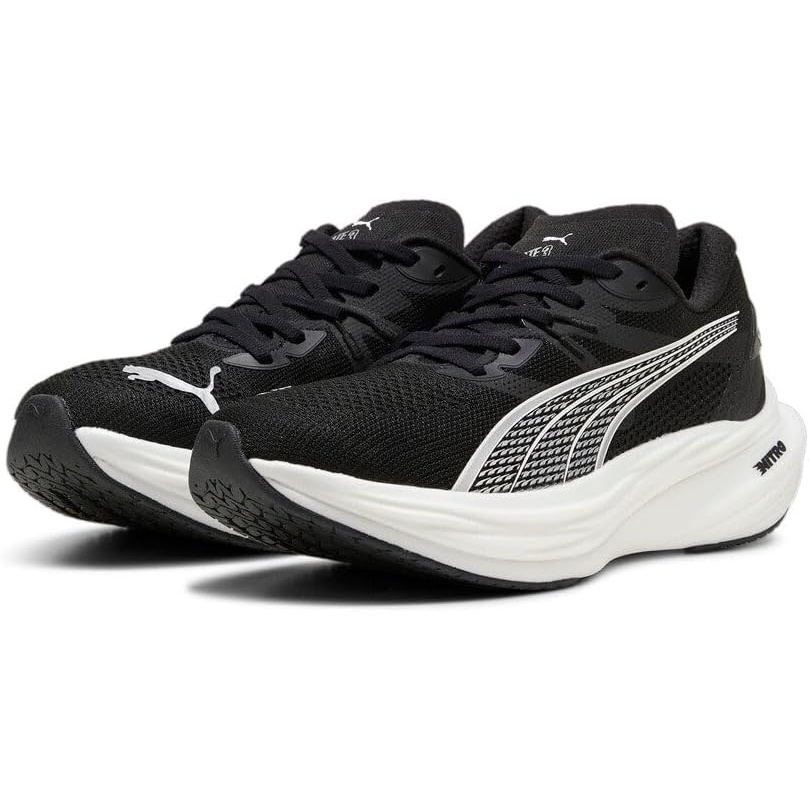 image:imagePUMA Mens Deviate Nitro 3 Running Sneakers ShoesBlackWhite