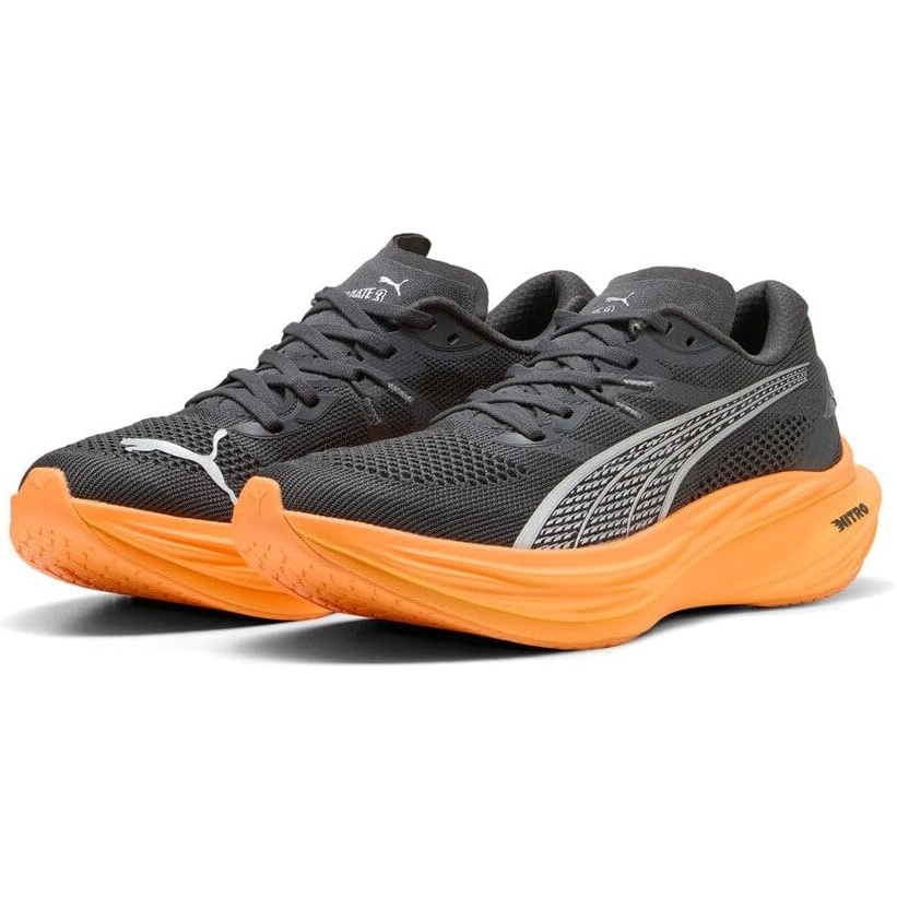 image:imagePUMA Mens Deviate Nitro 3 Running Sneakers ShoesDusky GrayHeat Fire