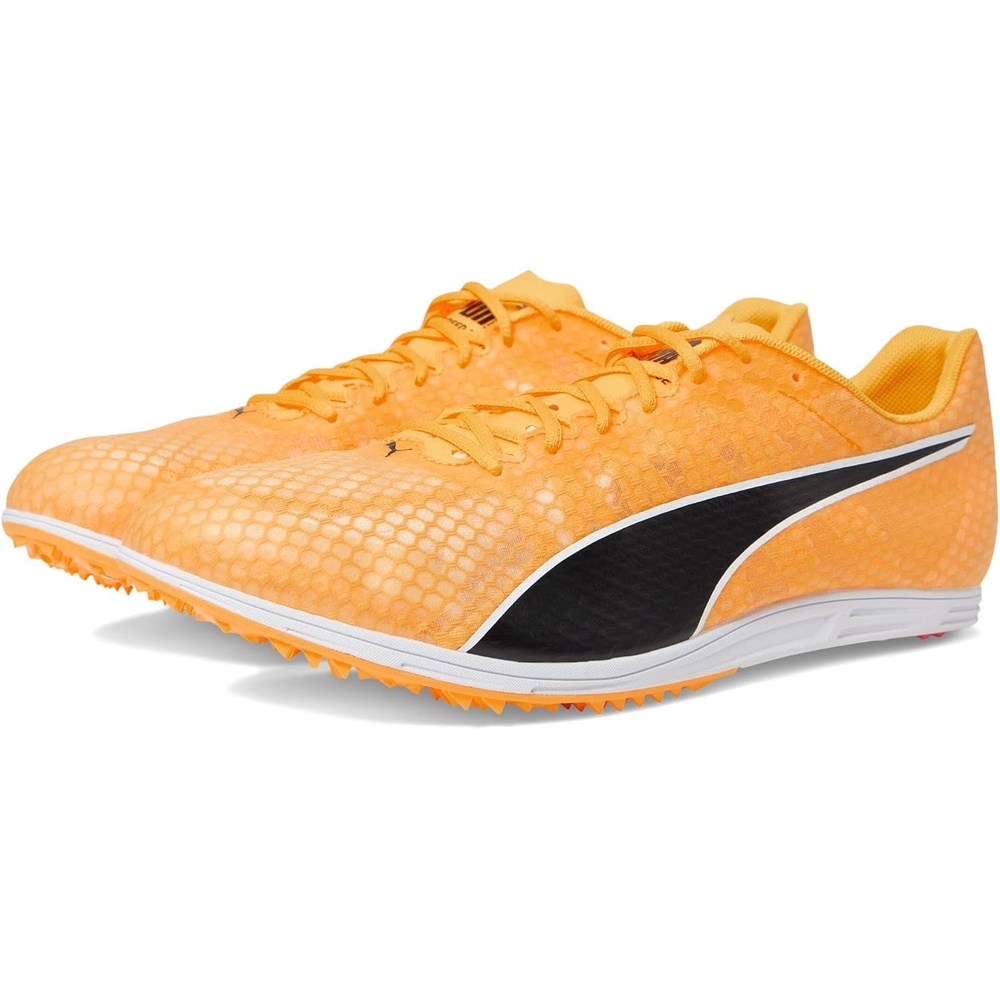 image:imagePUMA Mens Evospeed Distance 11 and Field Running Sneakers Shoes OrangeSun StreamPuma BlackPuma Silver