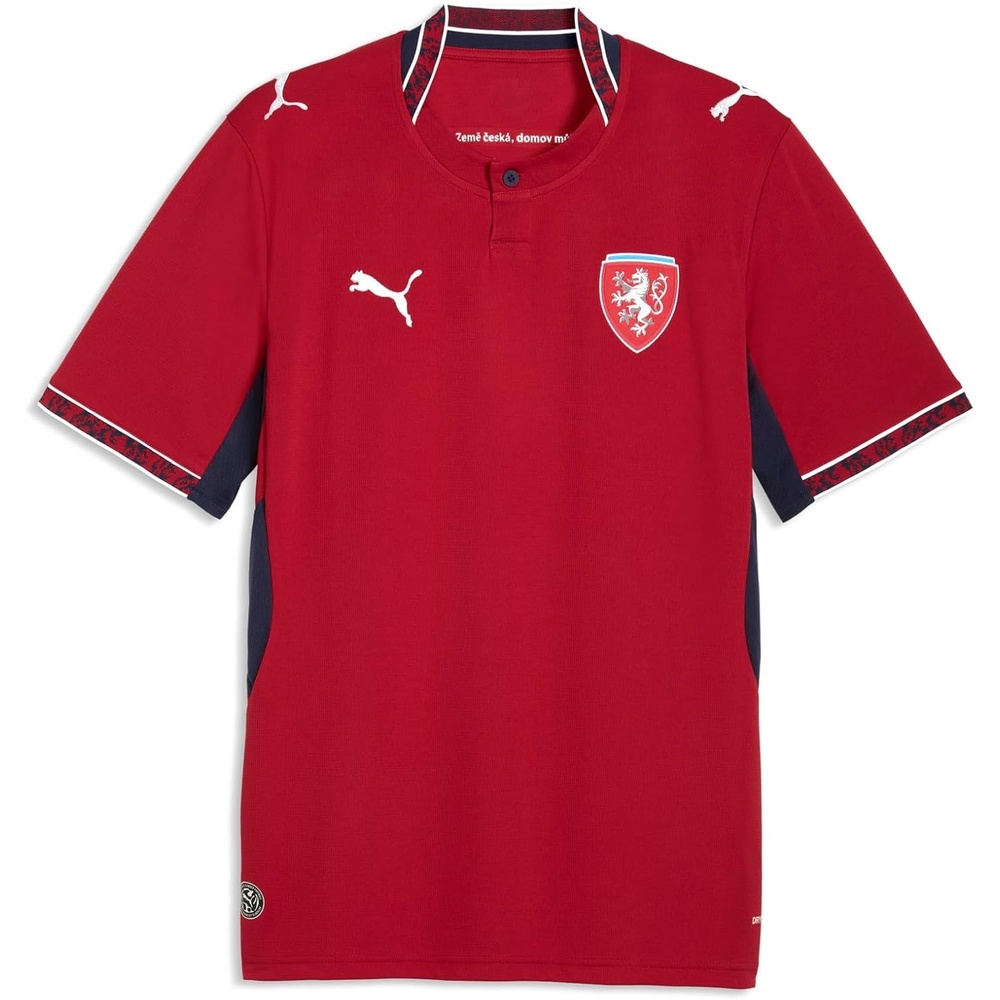 image:imagePUMA Mens Facr Home Crew Neck Short Sleeve Replica Jersey CasualDark Cherrypuma Navy