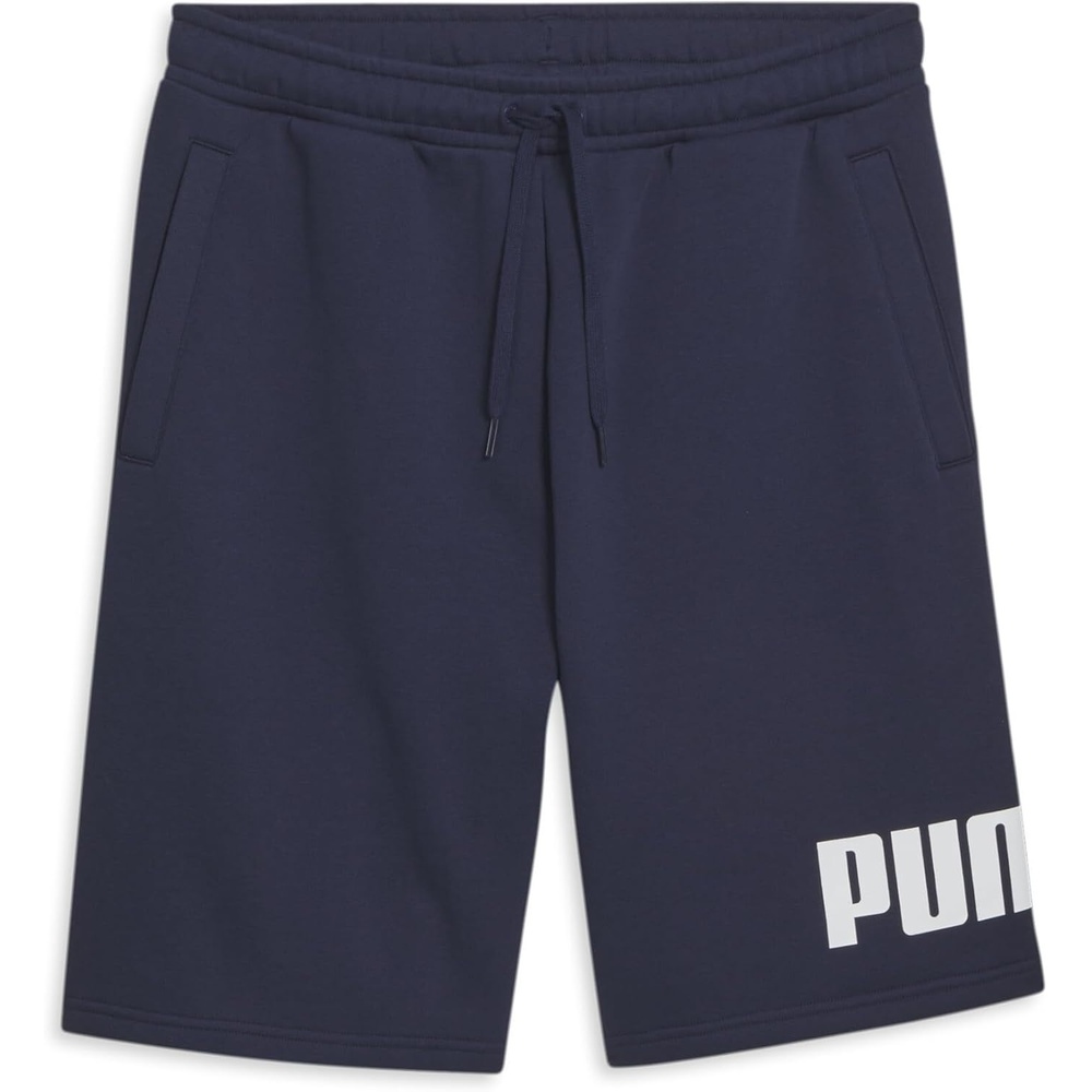 image:imagePUMA Mens Logo Fleece Drawstring 10 Inch Shorts Casual Bottoms Casual DrawstringPuma Navyss24