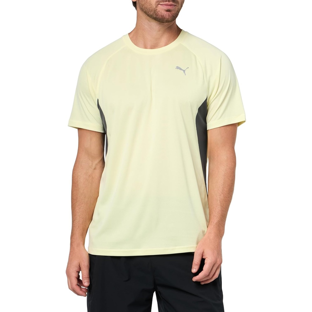 image:imagePUMA Mens Run Favorite Velocity Crew Neck Short Sleeve Athletic Running Casual Tops BreathableGold Moon Ah25