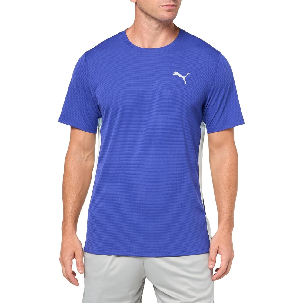 image:imagePUMA Mens Run Favorite Velocity Crew Neck Short Sleeve Athletic Running Casual Tops BreathableLapis Lazuli Aw24